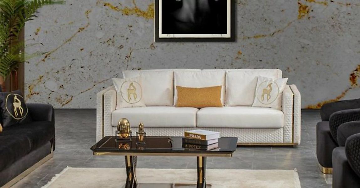 JVmoebel Sofa Dreisitzer Couch Polster Couchen Sofas Möbel italienischer St günstig online kaufen