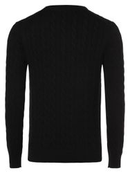 Gant Zopfstrickpullover aus Baumwolle Farbe dunkelblau Größe: 3XL günstig online kaufen