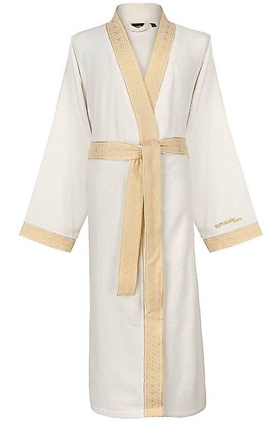 Aymando Bademantel Weiß, S, 100% Baumwolle, Kimono-Kragen, Bindegürtel, Ges günstig online kaufen