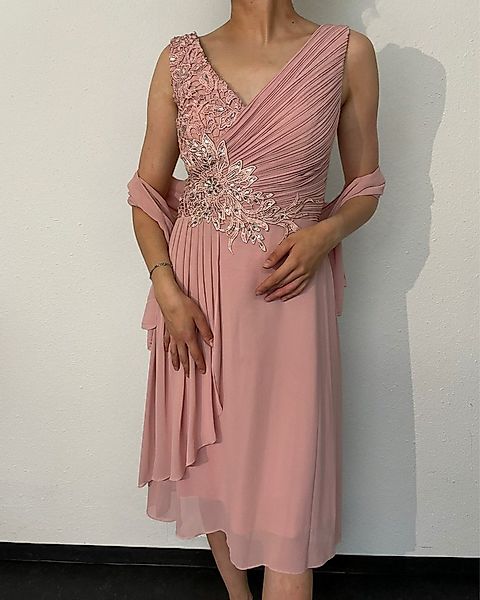 ITALY VIBES Midikleid ROMANA - Abendkleid - Kleid mit Strass - Stola günstig online kaufen