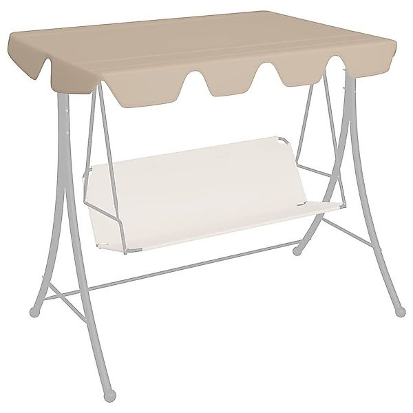 vidaXL Pavillon-Ersatzdach Ersatzdach für Hollywoodschaukel Beige günstig online kaufen