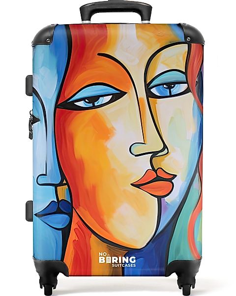 NoBoringSuitcases.com© Hartschalen-Trolley Kopf - Ölgemälde - günstig online kaufen