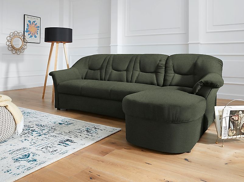 DOMO collection Ecksofa »Sarafina zeitlos und komfortabel, optional mit Fed günstig online kaufen