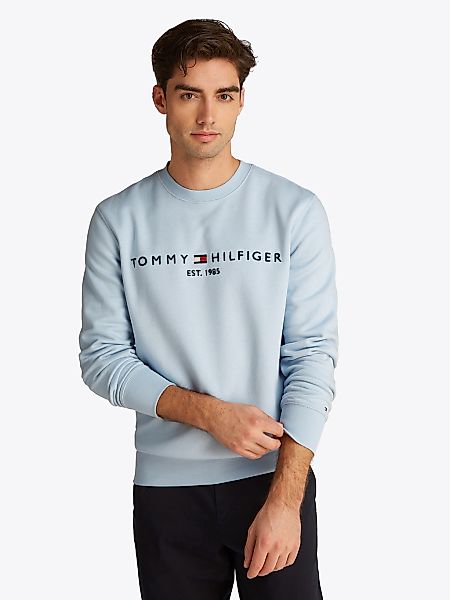 Tommy Hilfiger Sweatshirt "TOMMY LOGO", unifarben, casual, regular fit, Bau günstig online kaufen