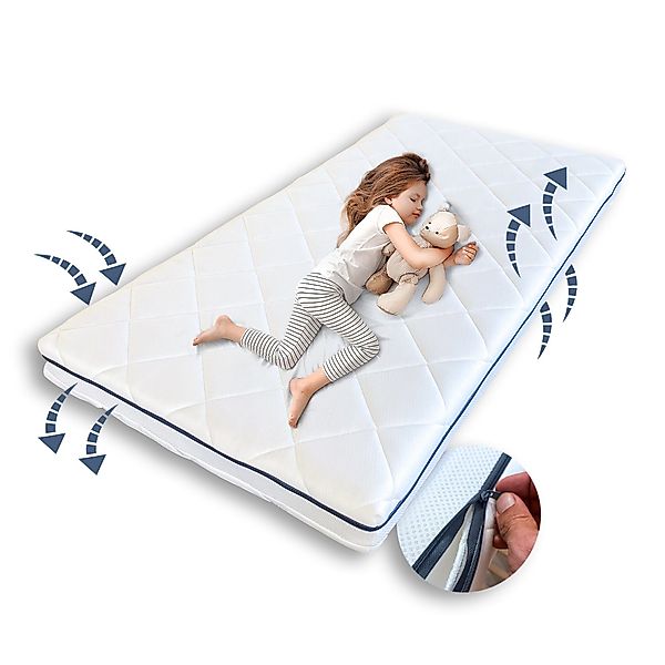 Kindermatratze AERO PLUS mit Ventilationsstreifen 60x120 günstig online kaufen
