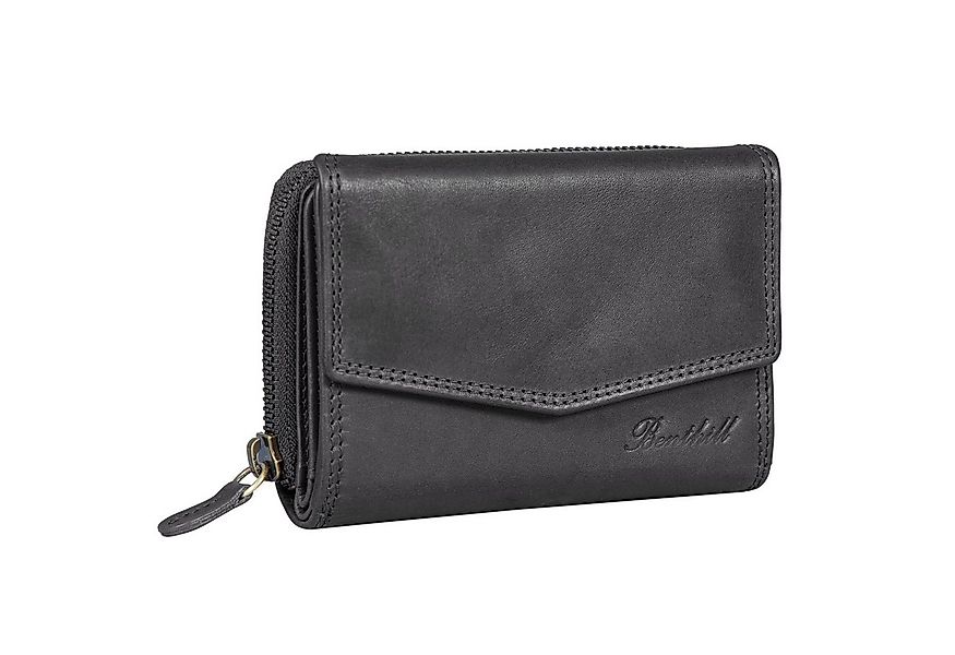 Benthill Geldbörse Damen Portemonnaie Echt Leder RFID Vintage Portmonee Gel günstig online kaufen
