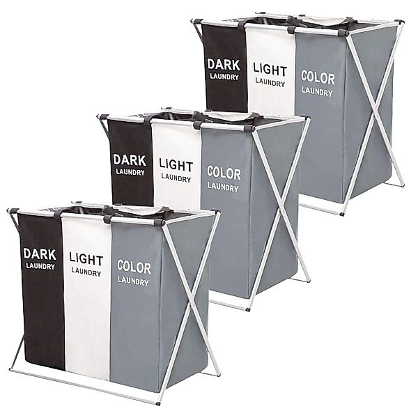 König Design Wäschesortierer faltbarer Wäschesortierer Wäschekorb günstig online kaufen