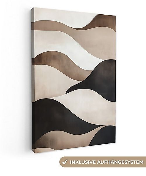 OneMillionCanvasses® Leinwandbild Wellen - Abstrakt - Beige, Fotodruck (1 S günstig online kaufen