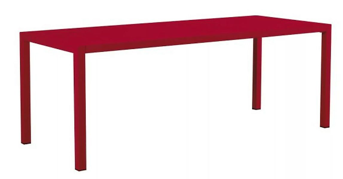 Großer Esstisch Quatris 200x80x75 cm rot günstig online kaufen