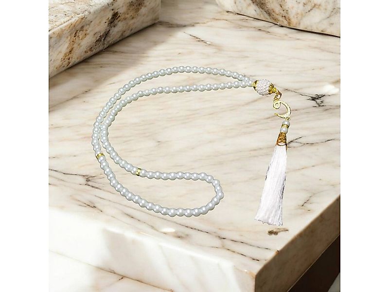 Aymasal Perlenkette 99 tlg. Gebetskette Tesbih Tasbih 99 Perlen Kettenanhän günstig online kaufen