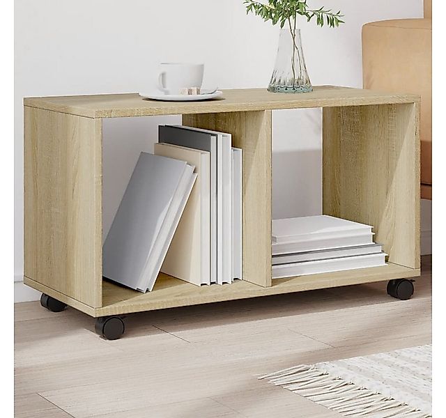 vidaXL Beistelltisch Rollschrank Sonoma-Eiche 72x33x42,5 cm günstig online kaufen