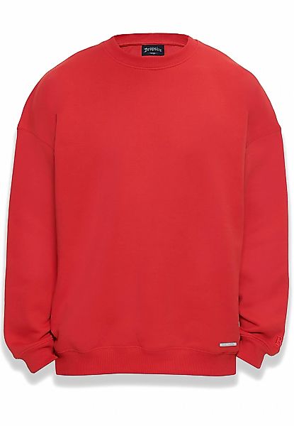 Dropsize Rundhalspullover "Dropsize Herren Bazix Republiq Super Heavy Blank günstig online kaufen