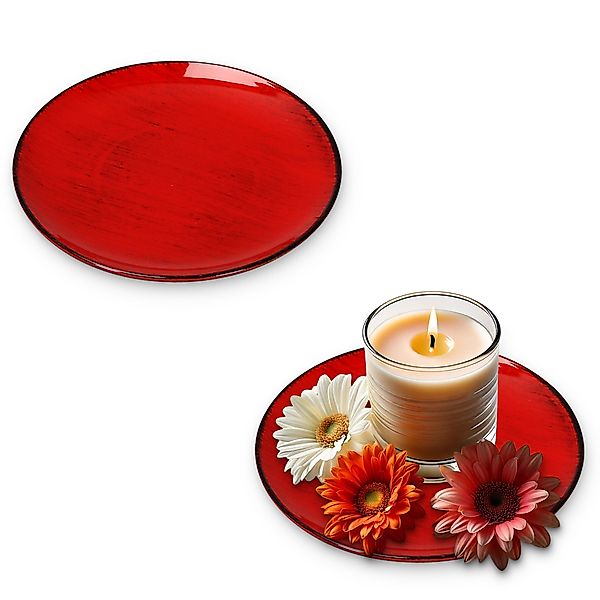 matches21 HOME & HOBBY Dekoschale Deko-Teller 15 cm 2er Set in gold für dri günstig online kaufen