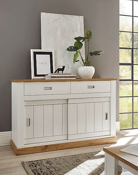 Home affaire Sideboard "Orlando, moderner Schrank, Kommode im Landhausstil" günstig online kaufen