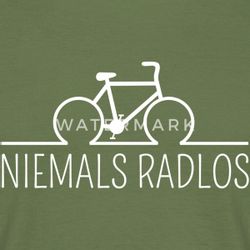 Spreadshirt T-Shirt Niemals Radlos Geschenk Fahrrad günstig online kaufen