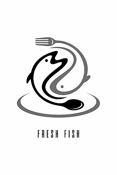 queence Wanddekoobjekt "FRESH FISH", Stahlschild, Blechschild, Spruch, Witz günstig online kaufen