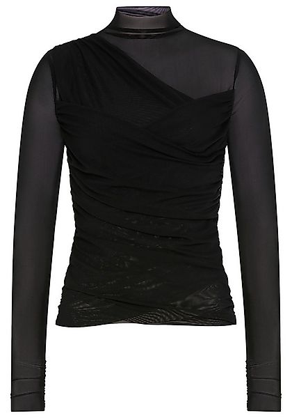 BOSS ORANGE Langarmshirt Etulah Premium Damenmode aus Mesh, Slim Fit günstig online kaufen