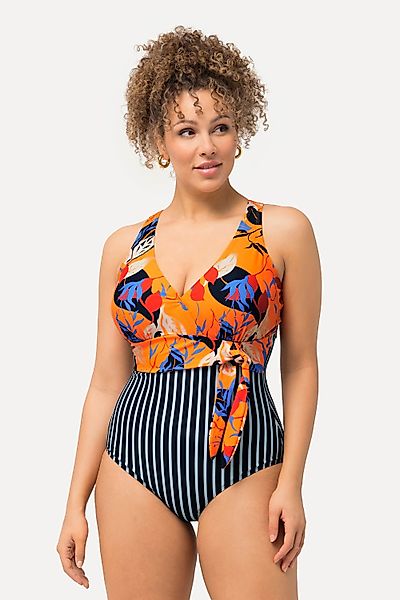 Ulla Popken Badeanzug Badeanzug Blätter Softcups günstig online kaufen