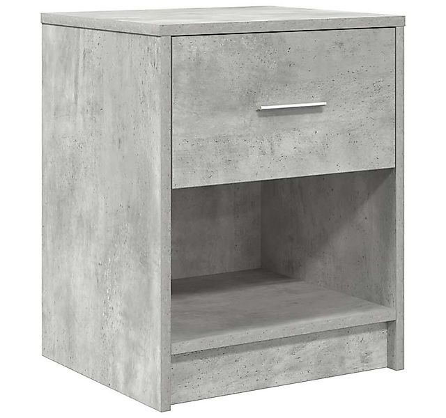 vidaXL Nachttisch Nachttisch mit Schublade Betongrau 40x34x50 cm (1-St) günstig online kaufen