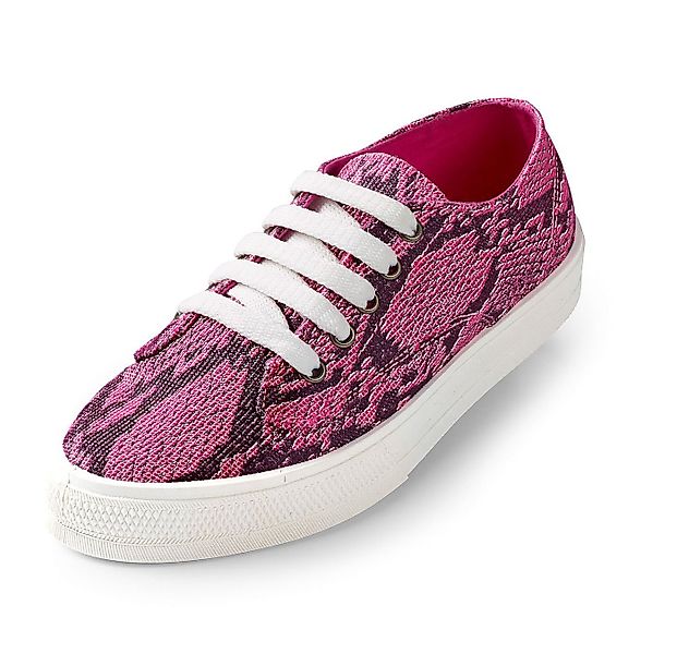 dynamic24 Sneaker Damen Sommer Sneaker Halbschuhe Freizeit pink Glitzer Sch günstig online kaufen