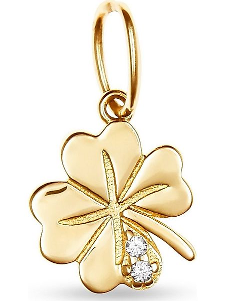 FAVS Kettenanhänger FAVS Damen-Anhänger 375er Gelbgold 1 Zirkonia günstig online kaufen