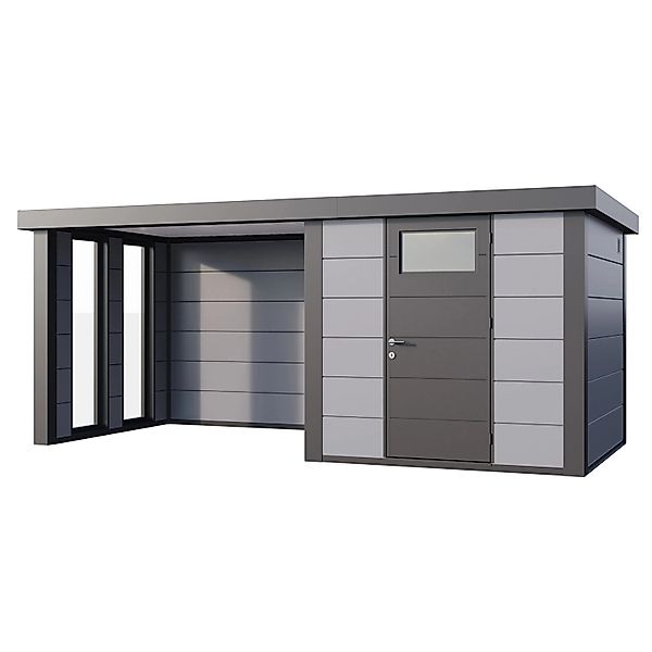 Gerätehaus Classico 2424 mit Lounge S Links m. Fenster 522 cm x 238 cm Hell günstig online kaufen