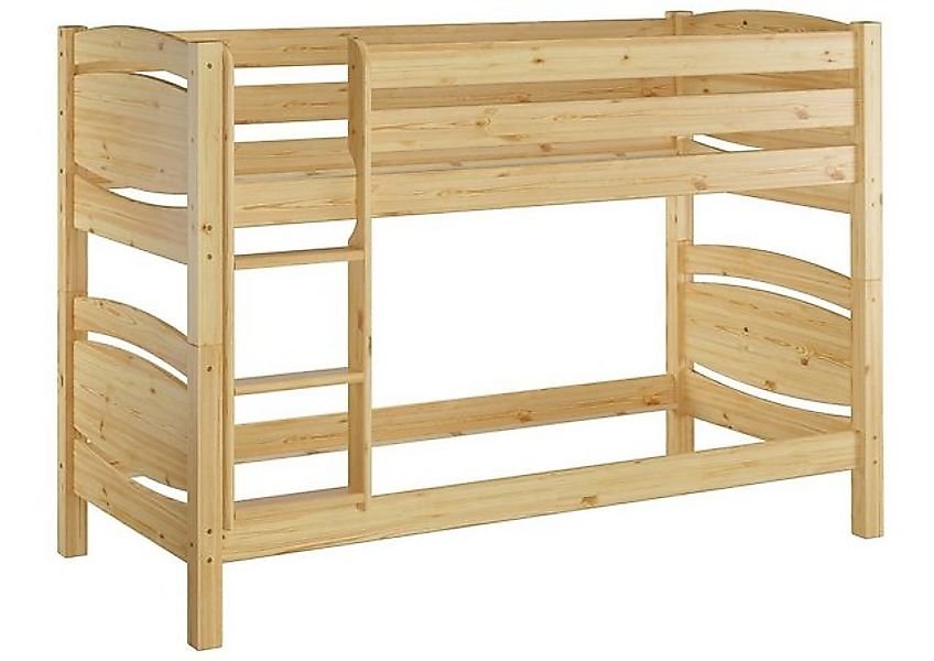 ERST-HOLZ Etagenbett Etagenbett 90 x 200 Kiefer Massiv ohne Lattenrost günstig online kaufen