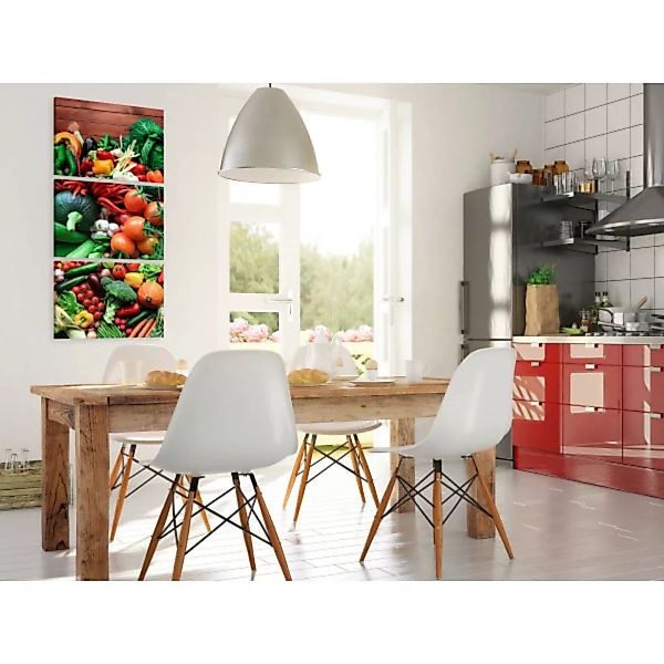 Wandbild Vegetables (3 Parts) XXL günstig online kaufen