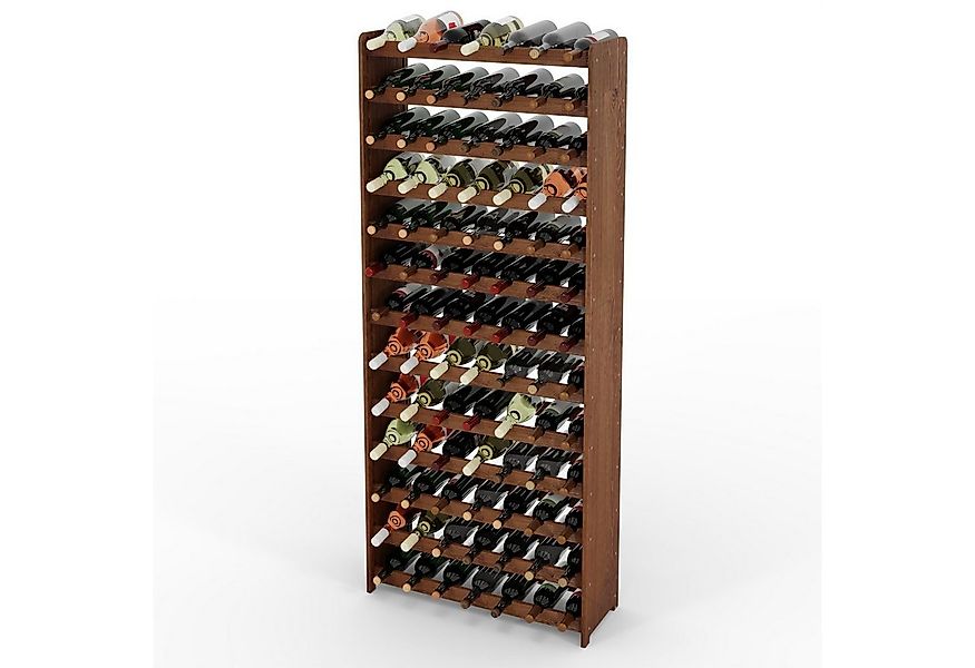 Lenmar Weinregal Weinregal Weinregal Holz Flaschenregal für 91 Flaschen Len günstig online kaufen