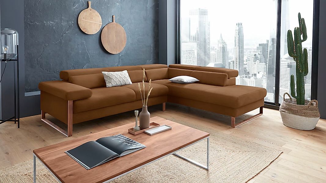 W.SCHILLIG Ecksofa "finn, Designsofa mit tollem Sitzkomfort, bequem, L-Form günstig online kaufen