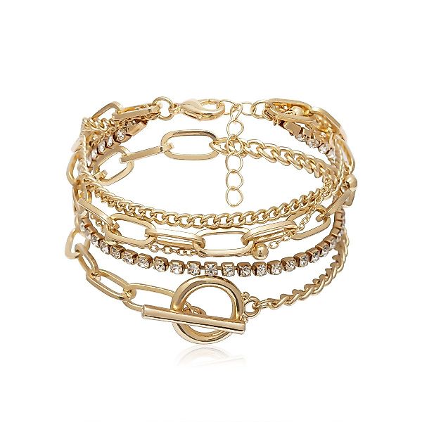KARMA Armband Set Armbandset Metall Gold günstig online kaufen