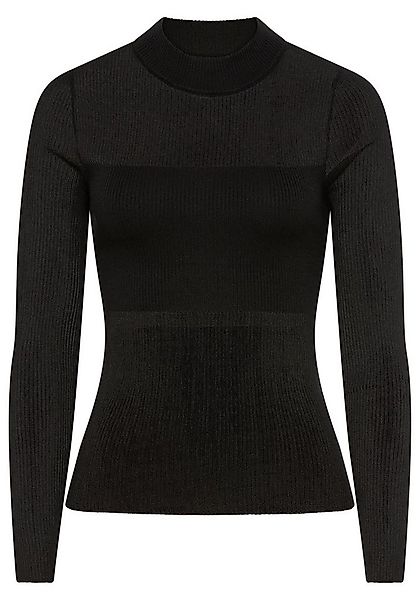 HUGO Blue Stehkragenpullover Slumy mit Bandeau-Effekt, Slim Fit günstig online kaufen