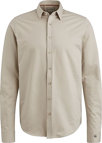 Cast Iron Hemd Twill Jersey Greige - Größe XXL günstig online kaufen