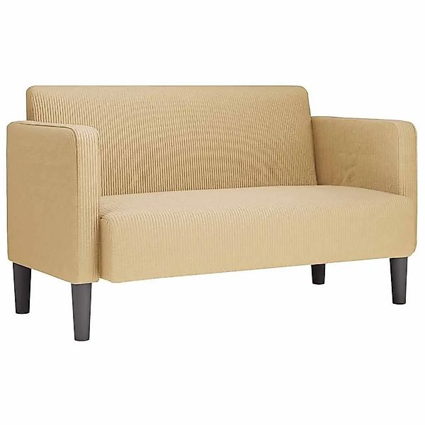 vidaXL Zweisitzer-Sofa Graugrün 109 cm Cordstoff 4100526 günstig online kaufen