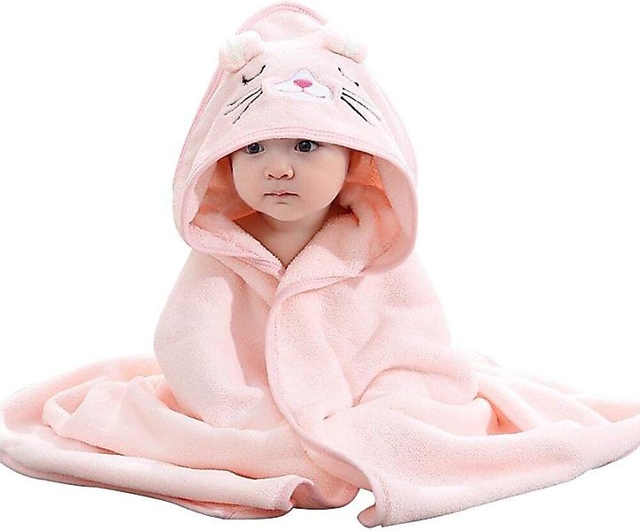 NUODWELL Kapuzenhandtuch Baby Kapuzenhandtuch mit Waschlappen,mit süßen Ohr günstig online kaufen