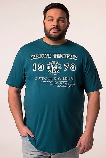 Men Plus T-Shirt T-Shirt Halbarm Brustprint günstig online kaufen