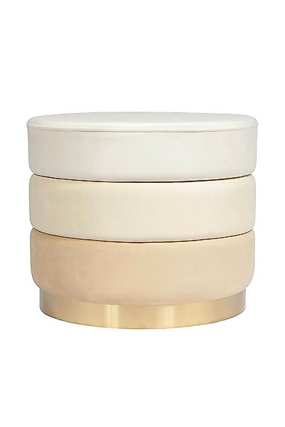 Kayoom Polsterhocker "Hocker Matilda 325, Edler Touch durch goldenen Sockel günstig online kaufen