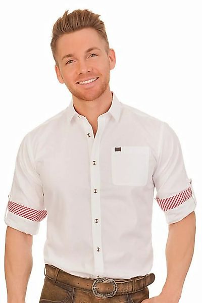 Spieth & Wensky Trachtenhemd Trachtenhemd - KESSEL - weiß/rot, weiß/blau günstig online kaufen