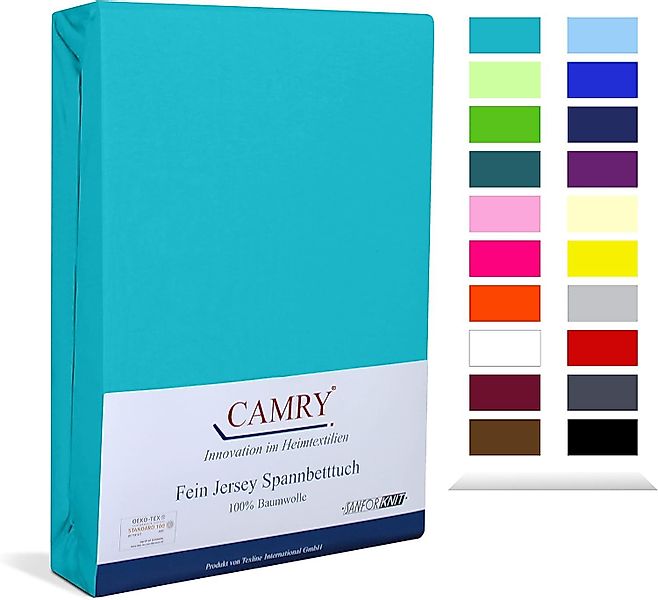 Camry Spannbettlaken CLASSIC, Jersey Baumwolle, Gummizug: günstig online kaufen