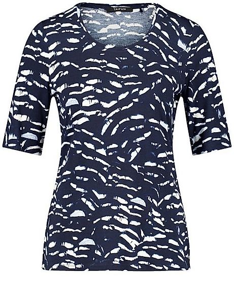 Taifun T-Shirt - Shirt mit Halbarm - Allover-Print günstig online kaufen