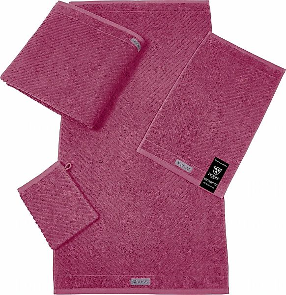 ROSS Gästehandtuch "Smart" Uni-Rippe mit Velourslabel günstig online kaufen
