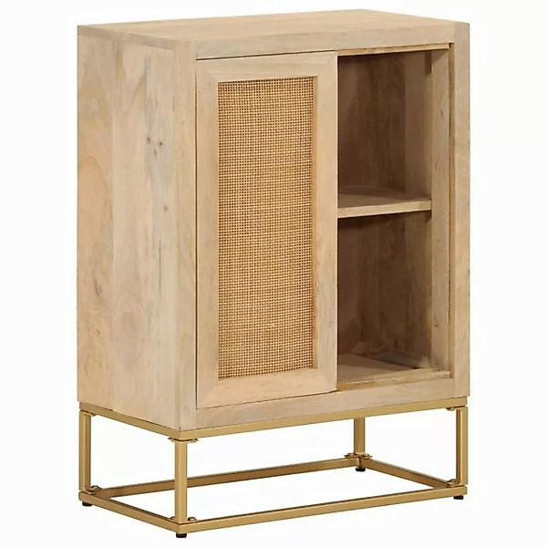 vidaXL Fächerschrank Sideboard 55x30x76 cm Massivholz Mango und Eisen (1-St günstig online kaufen