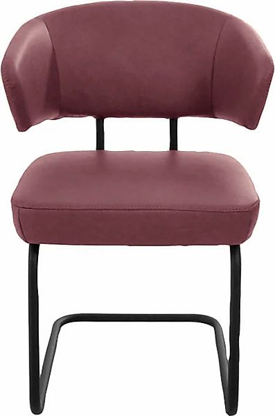 K+W Komfort & Wohnen Freischwinger "Mikkado Tube" () 1 Stk.abgerundeter Rüc günstig online kaufen