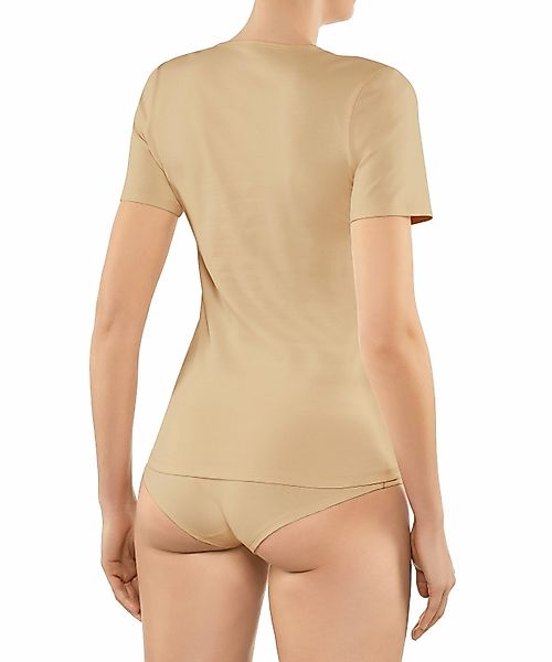FALKE 2-Pack Damen Kurzarmshirt Daily Comfort, L, Braun, Uni, Baumwolle, 69 günstig online kaufen