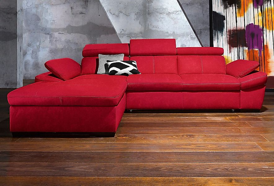 exxpo - sofa fashion Ecksofa "Salerno, Funktionssofa, Breite 280cm, hoher S günstig online kaufen