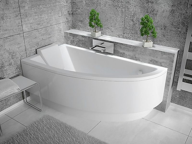 KOLMAN Badewanne Eckbadewanne Praktika 140x70, (Links/Rechts), günstig online kaufen