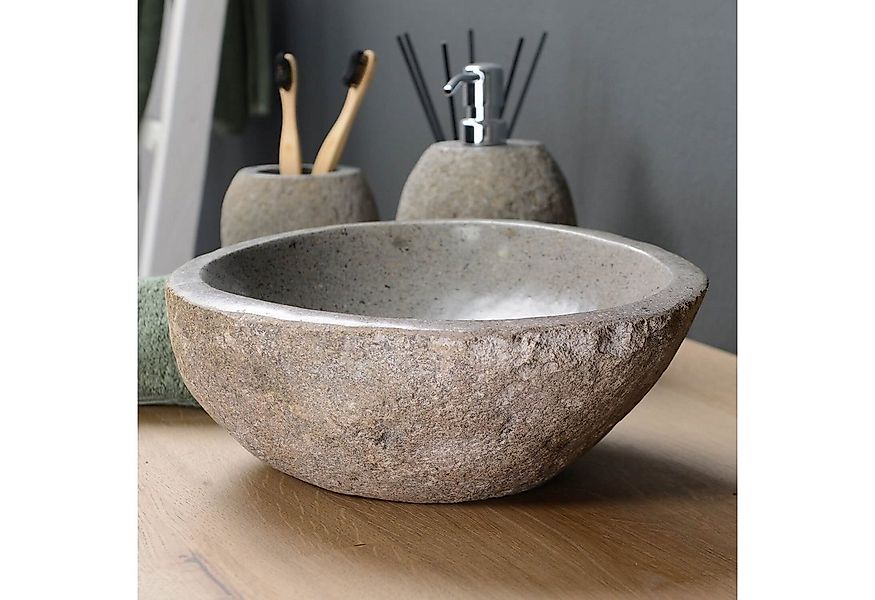 wohnfreuden Aufsatzwaschbecken Naturstein Waschbecken 30 cm (Kein Set), NEW günstig online kaufen