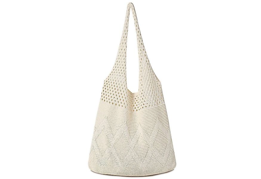 Coonoor Umhängetasche Umhängetasche Damen, Mesh Strandtasche, Strick Schult günstig online kaufen
