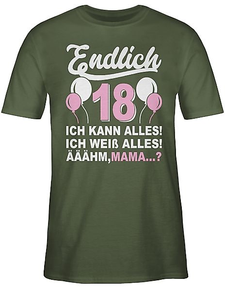 Shirtracer T-Shirt Endlich Achtzehn! Ich kann günstig online kaufen