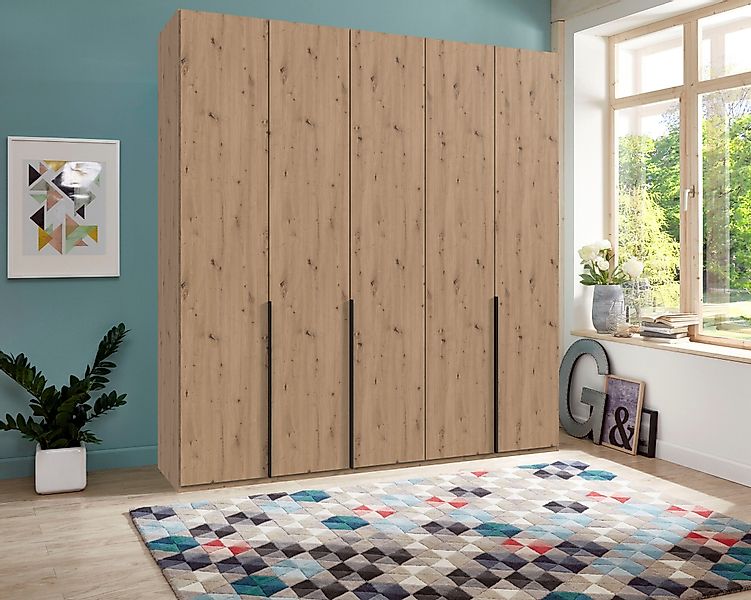 Wimex Drehtürenschrank "Mugano" mit langen oder kurzen Griffen aus Metall, günstig online kaufen